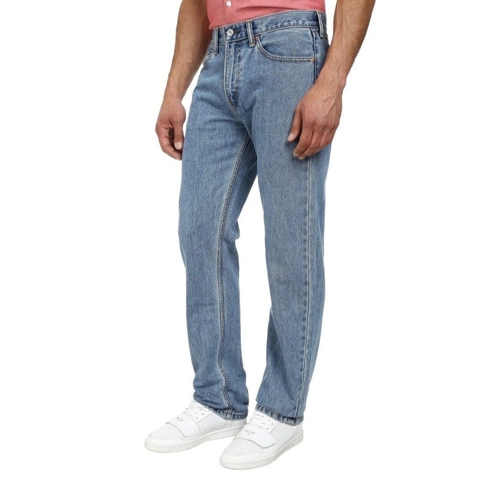 Levis 505 Jeans Mens 33x32 Medium Blue Regular Straight Leg Denim NWT